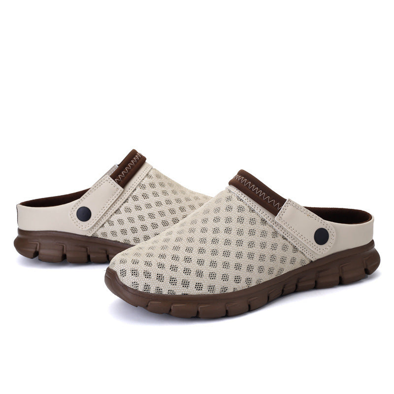 Men's Plus Size Mesh Slippers